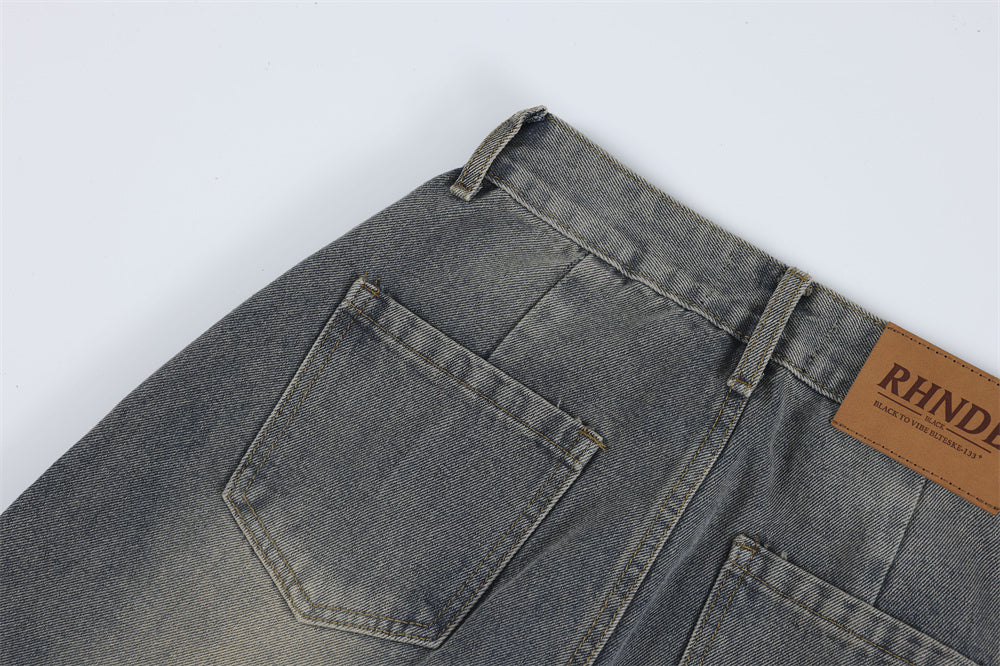 Workwear Multi-pocket Jeans For Men